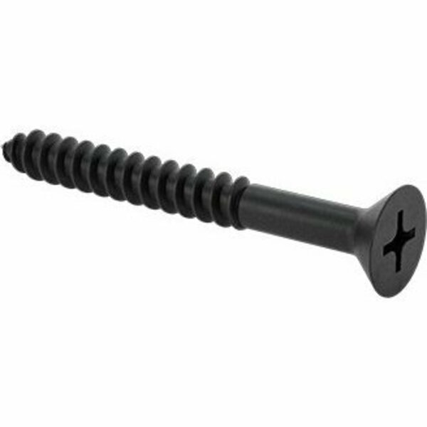 Bsc Preferred Flat Head Screws for Particleboard&Fiberboard Black-Oxide Steel Number 8 Size 1-1/2 Long, 100PK 90252A115